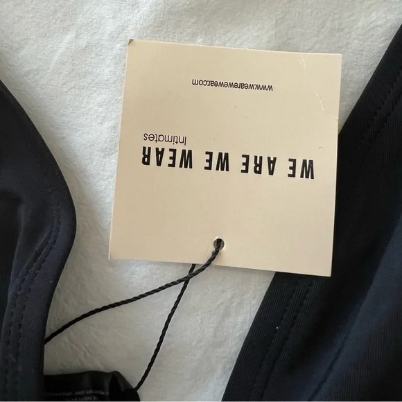 We Are We Wear Longline Black Bikini top, xxl - Picture 4 of 6